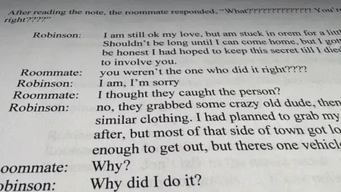 Exclusive Conversation Log Involving Charlie Kirk Suspect and Co-resident