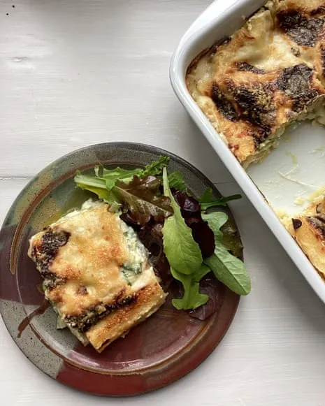 An Inspired Dish for Lasagne with Summer Squash and Three Cheeses